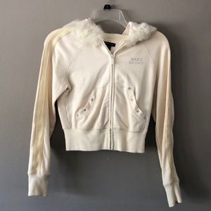 Cream Bebe Sport Zip Up